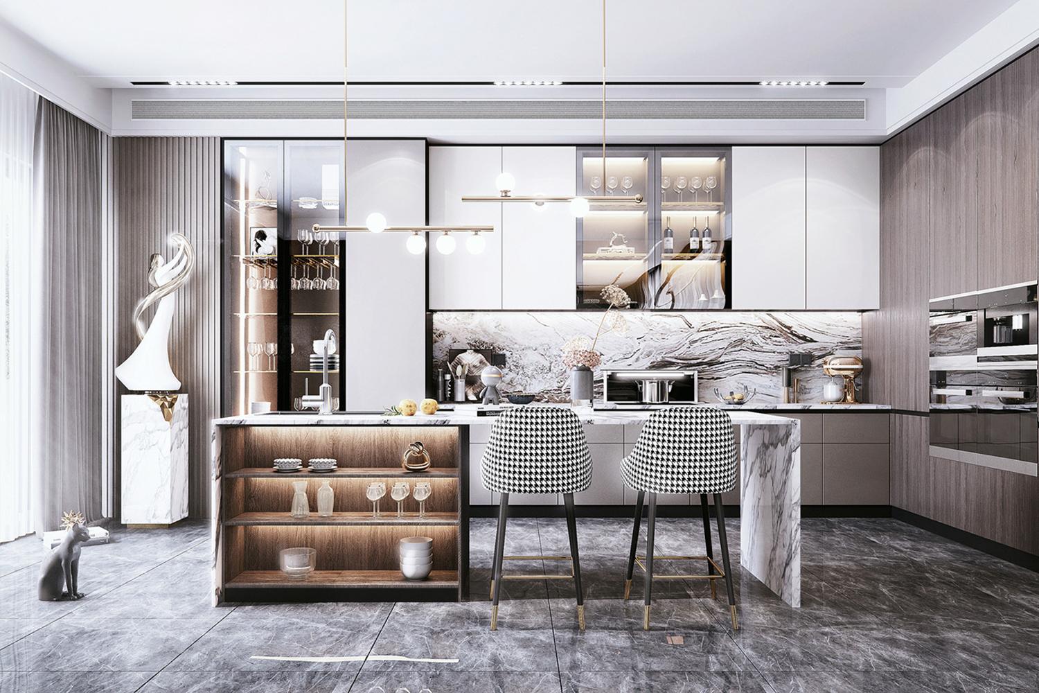 White Kitchen Cabinets for Modern Living Durable Weatherproof Design