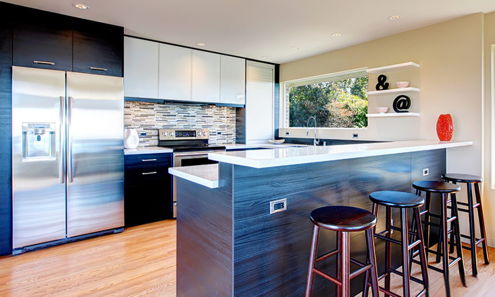 Modern Kitchen Cabinet Matte Lacquer Finish with Adjustable Shelves Minimalist Style Practical Layout Perfect for Home