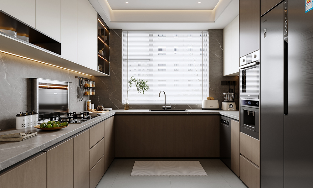 Kitchen Cabinet Luxury Furniture Modern Design High Capacity Drawers for Urban Residence Kitchen