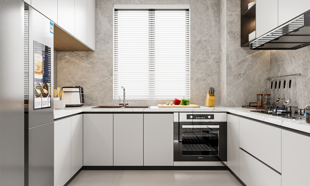 Kitchen Cabinet Modern Style Polished Surface Deep Storage Units for Urban Living