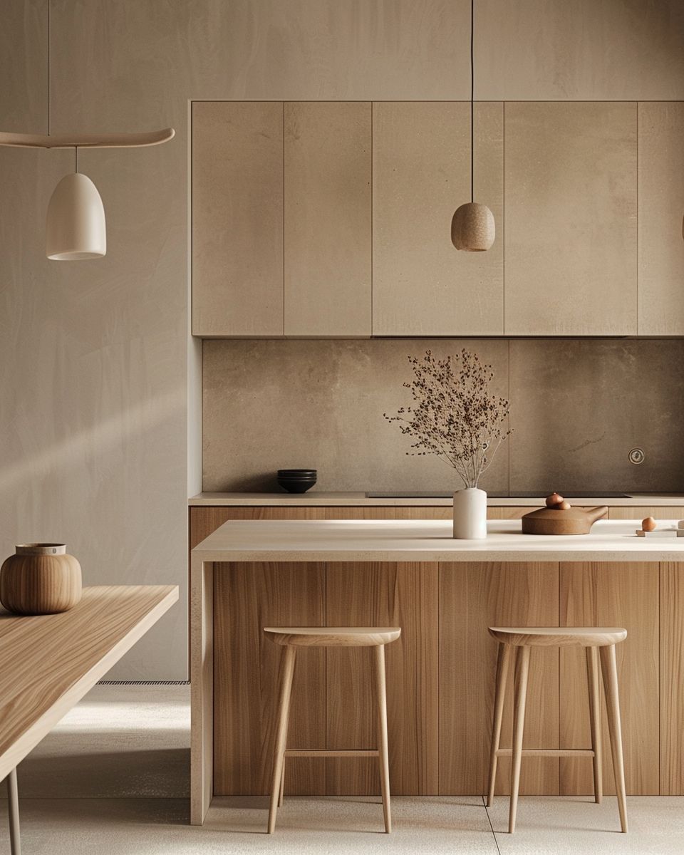 "Space-saving small kitchen design idea with island"