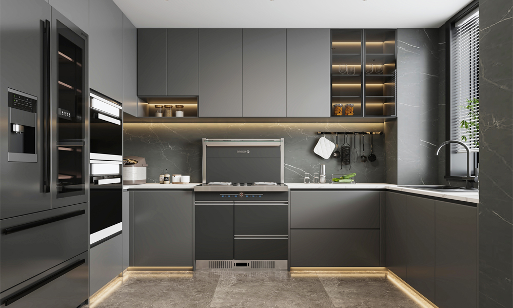 black kitchen cabinet luxury kitchen cupboard