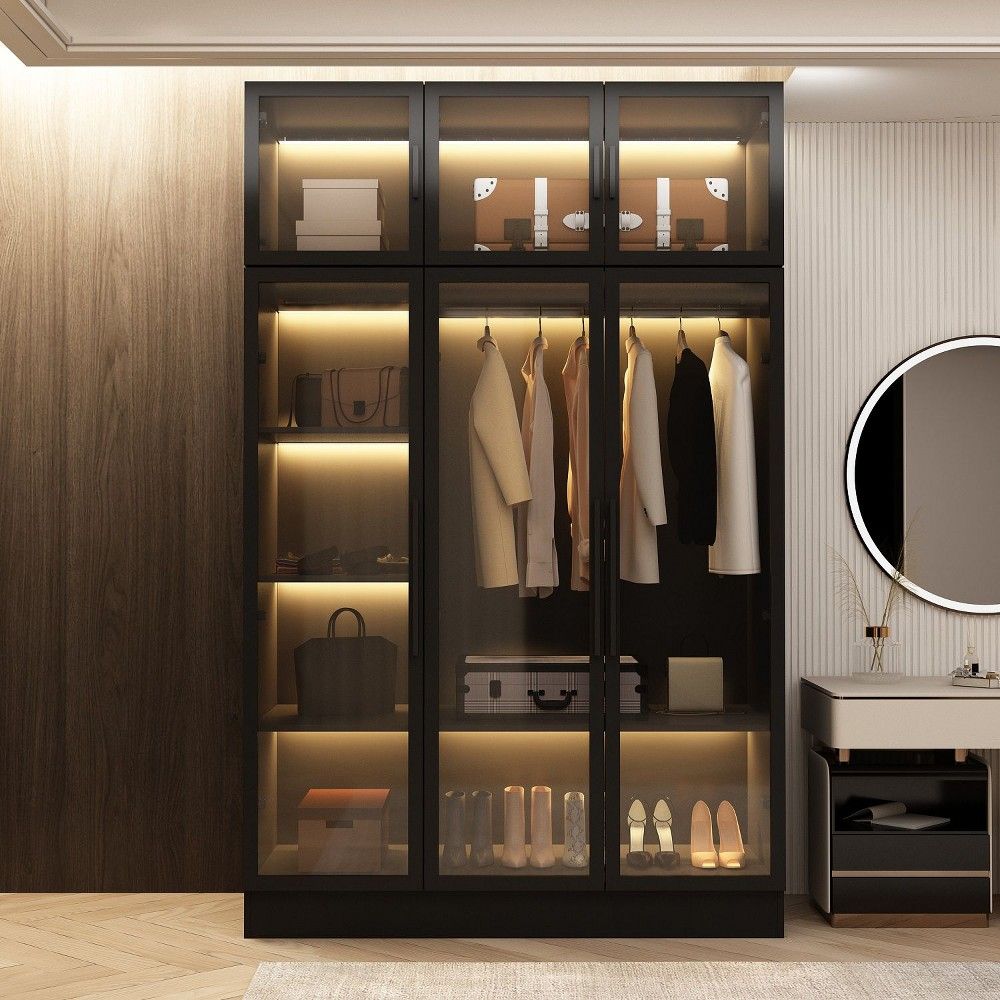 “Armoire vs wardrobe size comparison chart.”