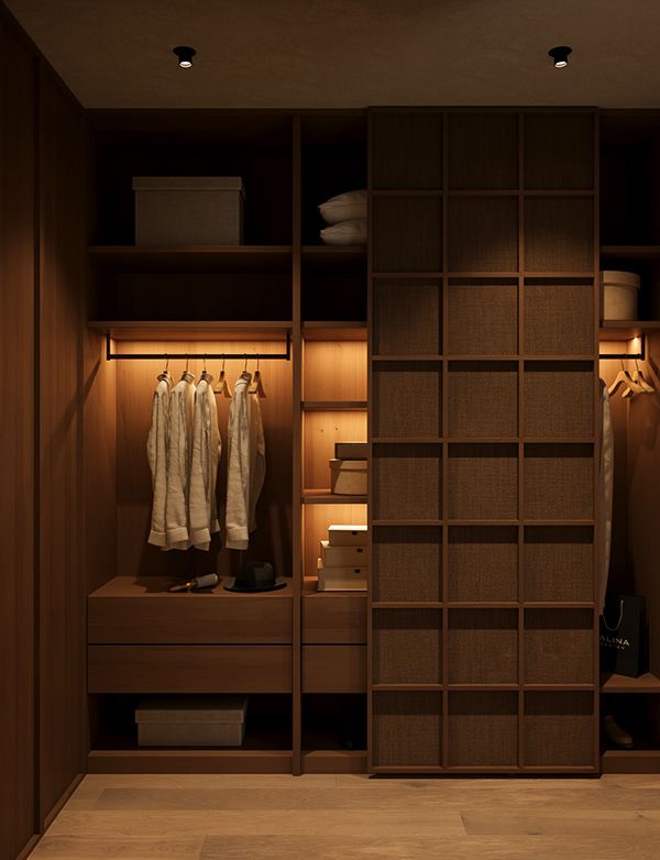 AIS Cabinet Modern wardrobe design using eco-friendly materials and matte finishes.